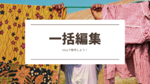 ebayで一括編集する方法